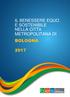 IL BENESSERE EQUO E SOSTENIBILE NELLA CITTÀ METROPOLITANA DI BOLOGNA