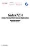 GidasTEA (Gidas Thermal Environment Application) Manuale utente