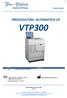 PROCESSATORE AUTOMATICO 2D VTP300. Data di pubblicazione: 19/09/2018 Rev. 01