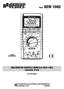 Mod. KEW MULTIMETRO DIGITALE MODELLO KEW 1062 manuale d uso. Cod. VE752900