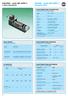 VALVOLE serie ISO 5599/1 A SPOLA BILANCIATA. VALVES series ISO 5599/1 BALANCED SPOOL CARATTERISTICHE COSTRUTTIVE CONSTRUCTIVE FEATURES