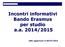 Incontri informativi Bando Erasmus per studio a.a. 2014/2015. slide aggiornate al 28/01/2014