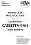 CASSETTA 4 VIE SLIM 840x840 MANUALE DI INSTALLAZIONE UNITÀ INTERNA LINEA COMMERCIALE CON GAS R410A. Leggere il manuale
