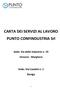 CARTA DEI SERVIZI AL LAVORO PUNTO CONFINDUSTRIA Srl