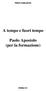 A tempo e fuori tempo. Paolo Apostolo (per la formazione)