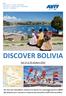 DISCOVER BOLIVIA Dal 17 al 29 ottobre 2019