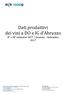 Dati produttivi dei vini a DO e IG d Abruzzo II e III trimestre 2017 / Gennaio Settembre 2017
