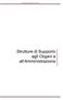 Piano esecutivo di gestione Strutture di Supporto agli Organi e all Amministrazione