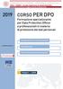 ORSO PER DPO. Formazione specializzante per Data Protection Officer e professionisti in materia di protezione dei dati personali