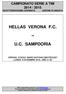 HELLAS VERONA F.C. U.C. SAMPDORIA