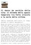 Il danno da perdita della vita: il dilemma dello spazio temporale tra fatto illecito e la morte della vittima