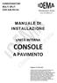 CONSOLE A PAVIMENTO MANUALE DI INSTALLAZIONE UNITÀ INTERNA CONDIZIONATORI MULTI SPLIT CON GAS R410A. Leggere il manuale