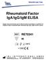 Rheumatoid Factor IgA/IgG/IgM ELISA
