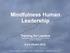 Mindfulness Human Leadership