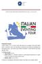 ITALIAN EVENTING TOUR
