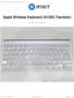 Apple Wireless Keyboard (A1255) Teardown. Scritto Da: mayer. ifixit CC BY-NC-SA /  Pagina 1 di 11