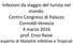 Infezioni da viaggio del turista nel mondo. Centro Congressi di Palazzo Cornoldi-Venezia 4 marzo 2016 prof. Enzo Raise esperto di Malattie Infettive