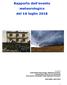 Rapporto dell evento meteorologico del 16 luglio 2018