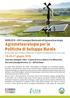 Agrometeorologia per le Politiche di Sviluppo Rurale Nuove sfide agro climatico ambientali ed aspetti di integrazione con i psr e pac