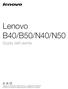 Lenovo B40/B50/N40/N50