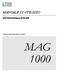 MANUALE DI UTILIZZO. MNPG Edizione 02/05/2018. Elettromagnetoterapia modello MAG 1000