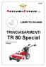 01/07 LIBRETTO RICAMBI TRINCIASARMENTI. TR 80 Special. A partire dalla matricola N