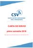 CARTA DEI SERVIZI. primo semestre 2018