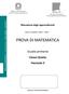 Rilevazione degli apprendimenti. Anno Scolastico PROVA DI MATEMATICA. Scuola primaria. Classe Quinta Fascicolo 5