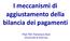 I meccanismi di aggiustamento della bilancia dei pagamenti. Prof. Pier Francesco Asso (Università di Palermo)