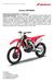 Honda CRF250RX. Informazioni stampa Honda CRF250RX