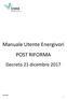 Manuale Utente Energivori POST RIFORMA