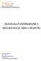 GUIDA ALLA VIDIMAZIONE E BOLLATURA DI LIBRI E REGISTRI