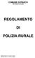 REGOLAMENTO POLIZIA RURALE