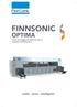 FINNSONIC OPTIMA. pulita sicura intelligente. Linee di lavaggio ad ultrasuoni per le industrie manifatturiere