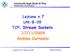 Lezione n.7. TCP: Stream Sockets 17/11/2009 Andrea Corradini