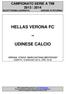 HELLAS VERONA FC UDINESE CALCIO