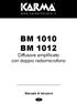 BM 1010 BM 1012 Diffusore amplificato con doppio radiomicrofono Manuale di istruzioni