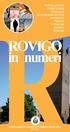 POPOLAZIONE TERRITORIO FAMIGLIE CONDIZIONI DI VITA PRODOTTI PREZZI CONSUMI SANITA SERVIZI. ROVIGO in numeri NOTIZIARIO STATISTICO COMUNE DI ROVIGO