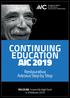 CONTINUING EDUCATION AIC 2019