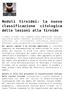 Noduli tiroidei: la nuova classificazione citologica delle lesioni alla tiroide