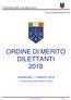 ORDINE DI MERITO DILETTANTI 2018