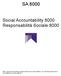 SA Social Accountability 8000 Responsabilità Sociale 8000