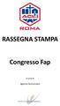 RASSEGNA STAMPA Congresso Fap