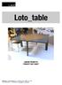Loto_table SCHEDA PRODOTTO PRODUCT FACT SHEET