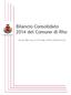 Bilancio Consolidato 2014 del Comune di Rho RELAZIONE SULLA GESTIONE E NOTA INTEGRATIVA