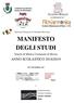 MANIFESTO DEGLI STUDI