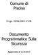 Comune di Piscina. D.Lgs. 30/06/2003 n 196. Documento Programmatico Sulla Sicurezza