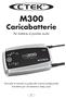 M300. Caricabatterie. Per batterie al piombo acido. Manuale di istruzioni e guida alla ricarica professionale di batterie per avviamento e deep cycle.