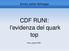 CDF RUNI: l'evidenza del quark top