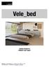 Vele_bed SCHEDA PRODOTTO PRODUCT FACT SHEET